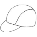 Cycling hat rendering template